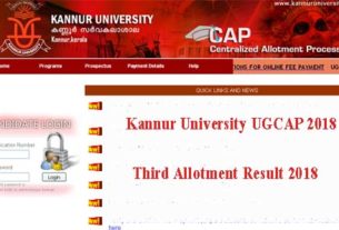 KAnnur Degree Third Allotment 2018