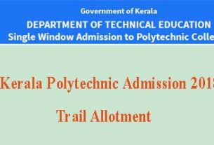 Kerala polytechnic Trial Allotment