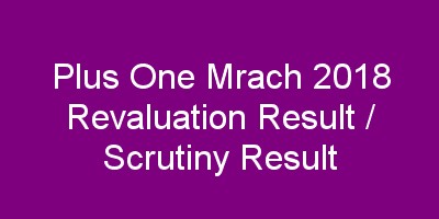 Plus One revaluation result 2018, Scrutiny result