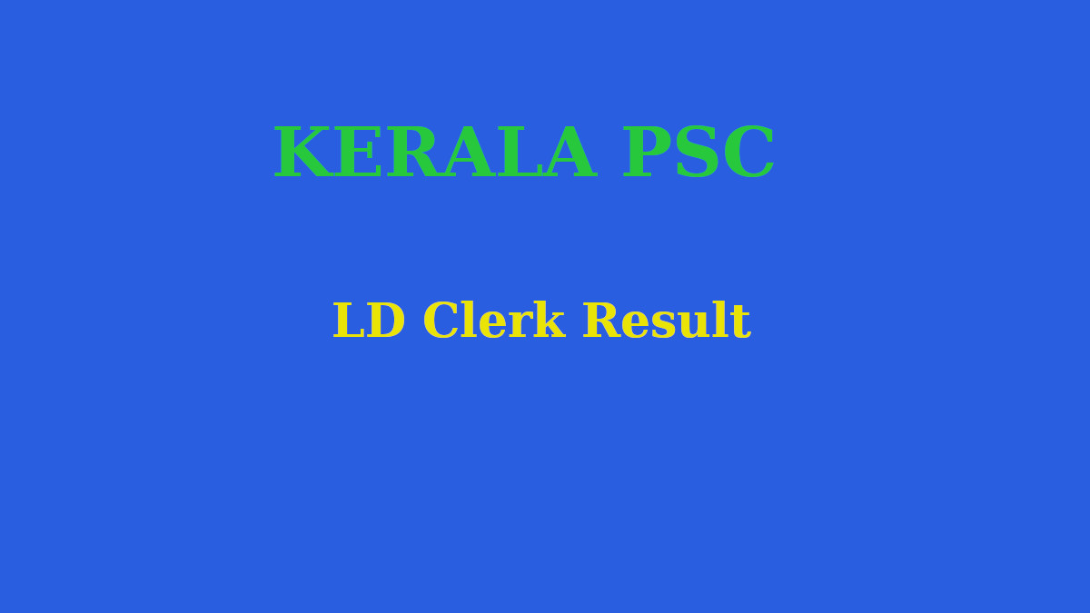 LD Clerk Result