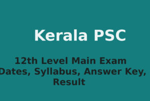 PSC 12th Main Exam