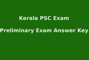 PSC Exam Answer Key Download