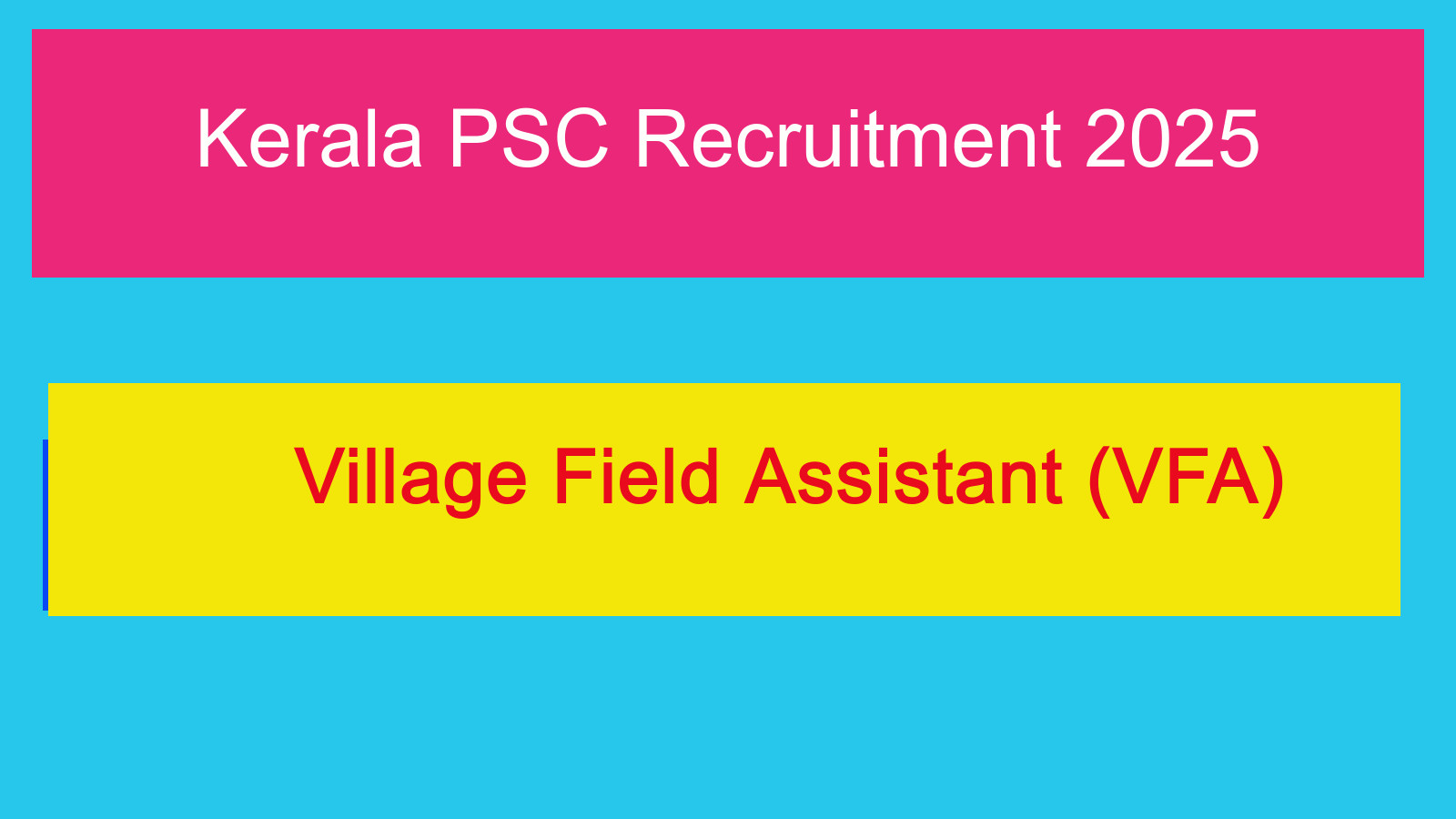 Village Field Assistant